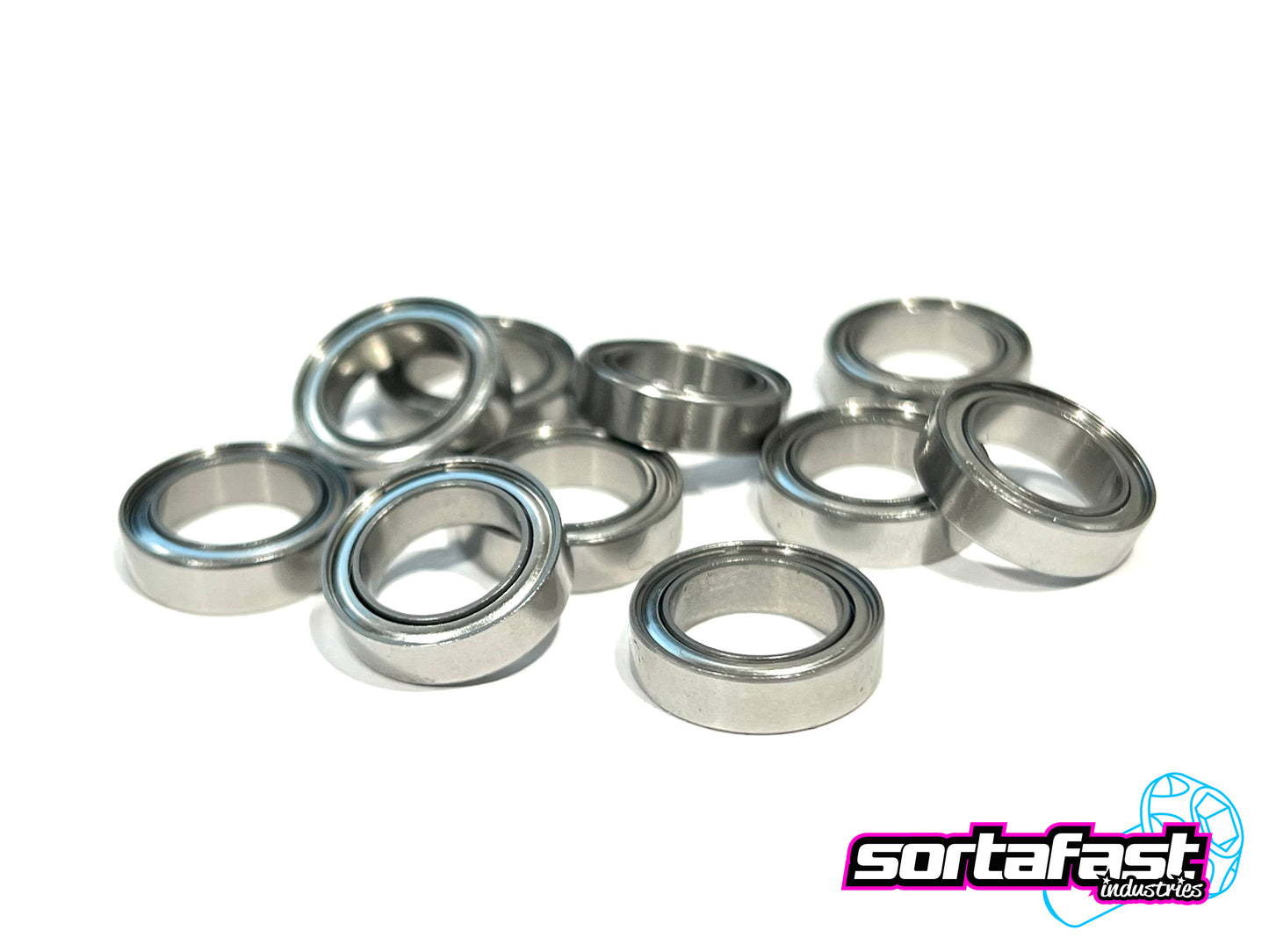 Sortafast Hybrid Ceramic Bearings - 10x15x4 Non Flanged (2pk)
