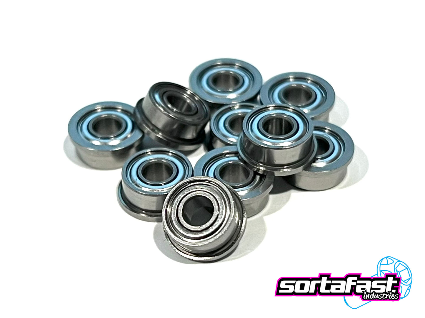 Sortafast Hybrid Ceramic Bearings - 1/8x5/16x9/64 Flanged (4 pk)
