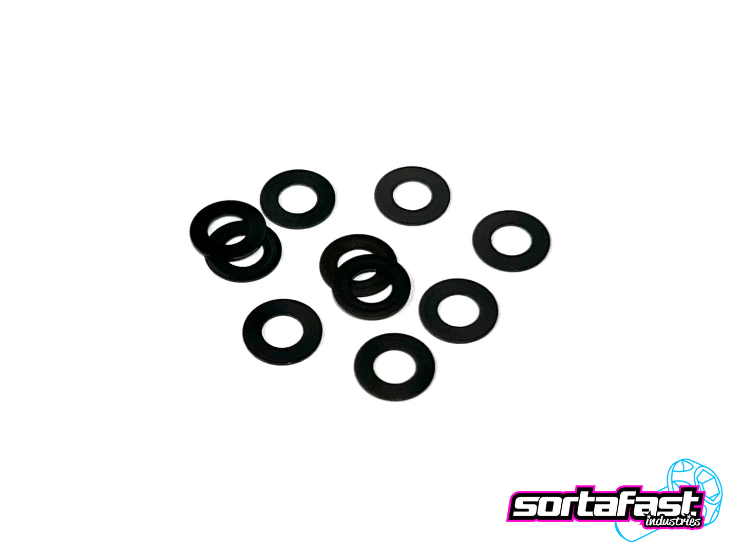 Sortafast Aluminum Shims - 3x6x0.25mm - Black