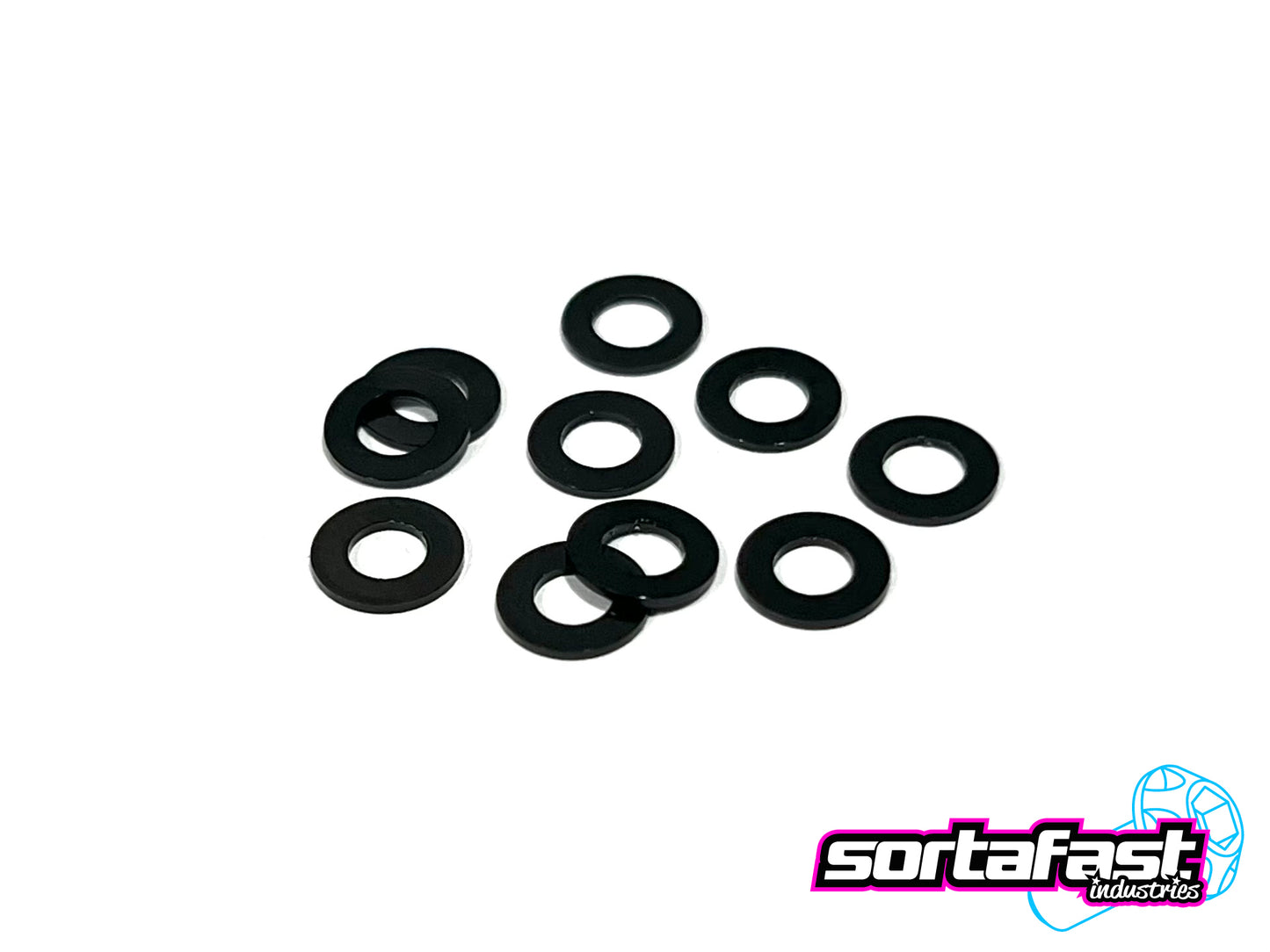 Sortafast Aluminum Shims - 3x6x0.5mm - Black