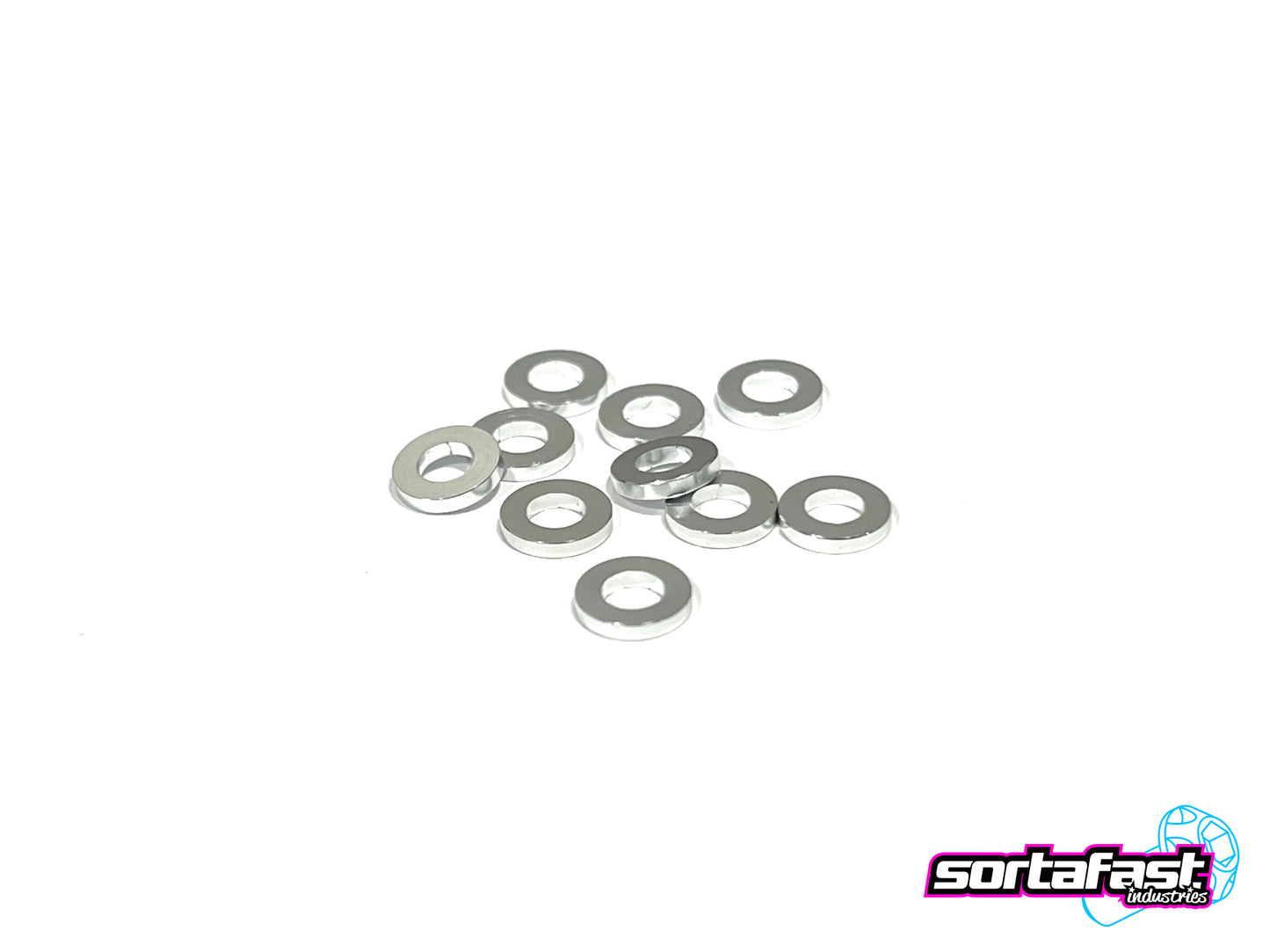 Sortafast Aluminum Shims - 3x6x1mm - Silver