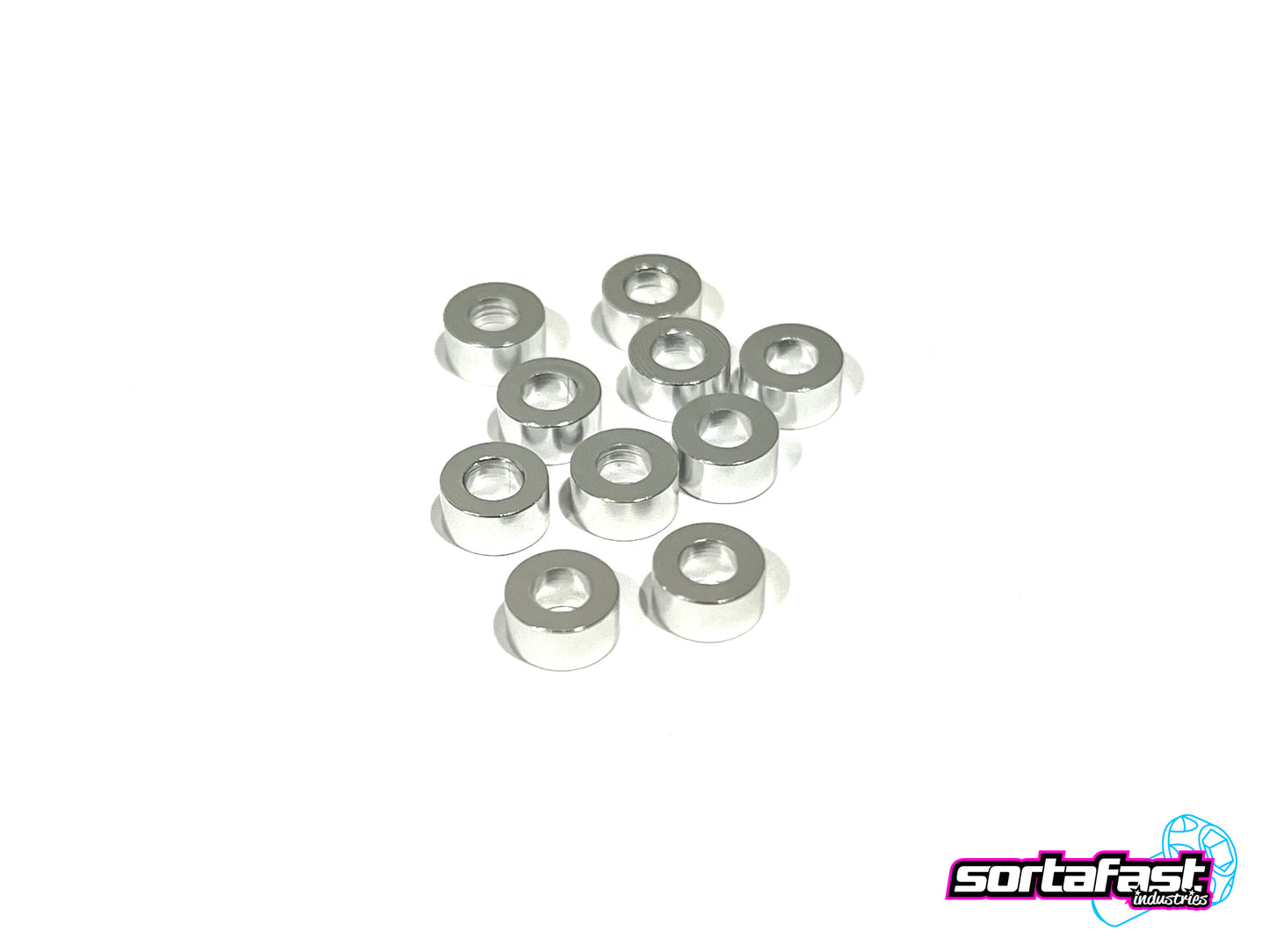 Sortafast Aluminum Shims - 3x6x2.5mm - Silver