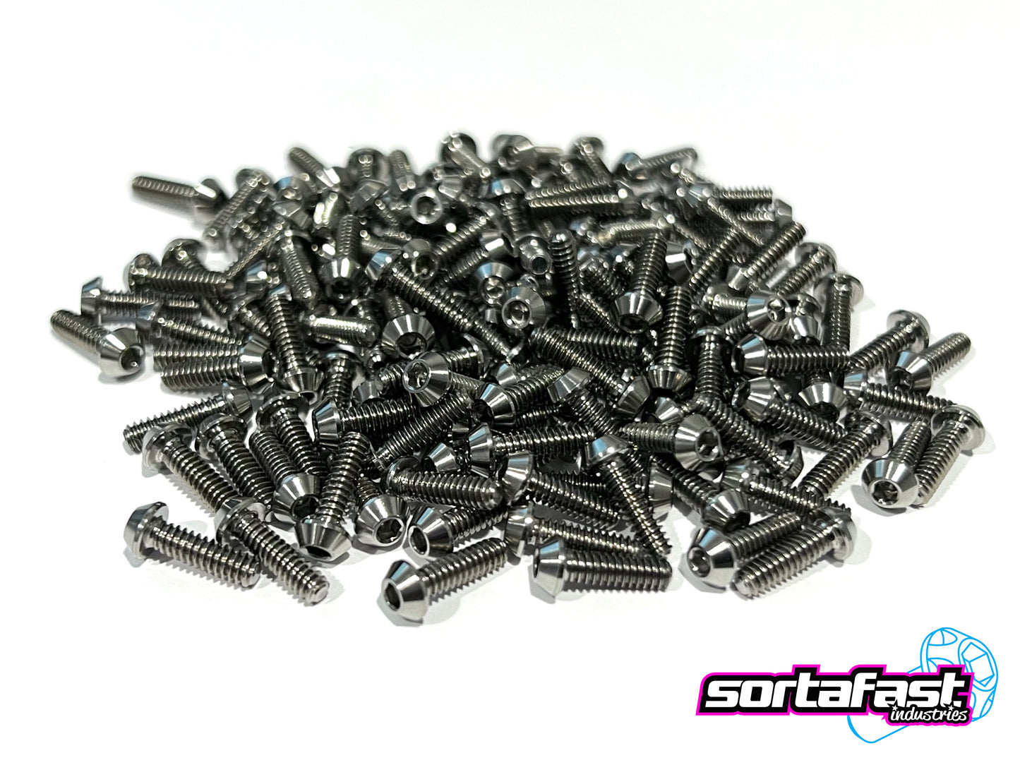 Sortafast Titanium Screws - Button Head - 10pk (Standard)