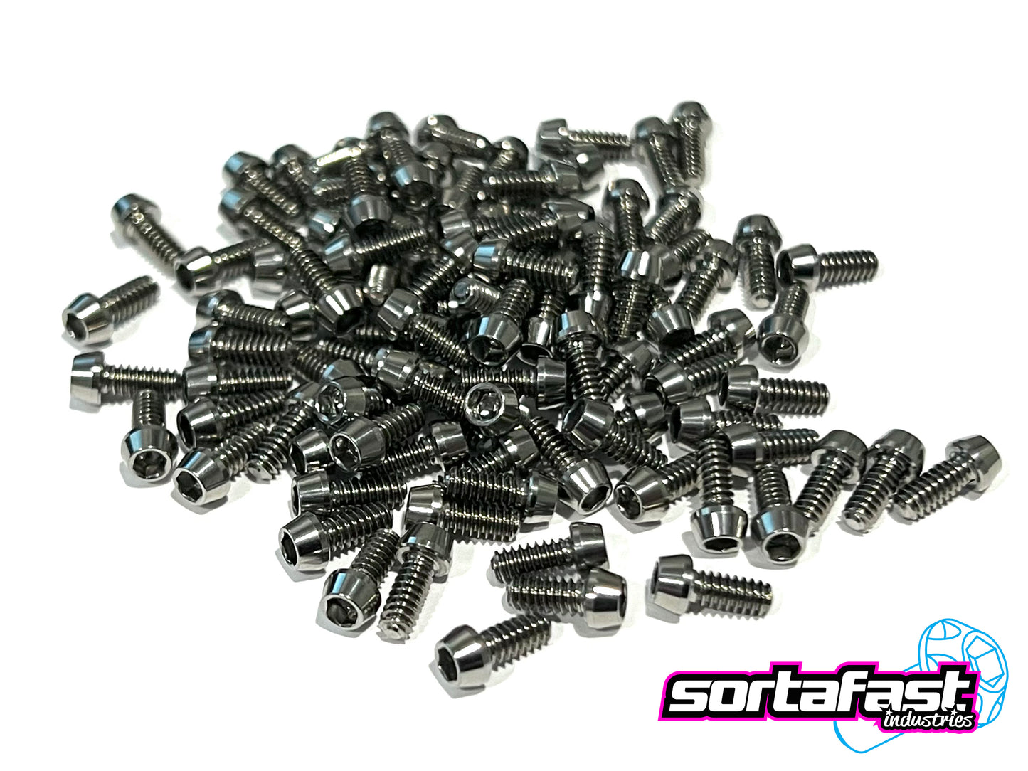 Sortafast Titanium Screws - Pan Car Wheel / Cap Head - 8pk (Standard)
