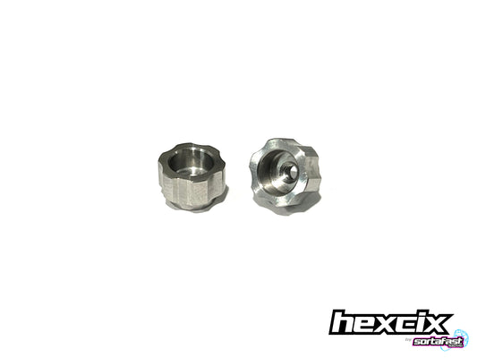 Sortafast Hexcix Titanium Setup Nuts (4-40) 2pc