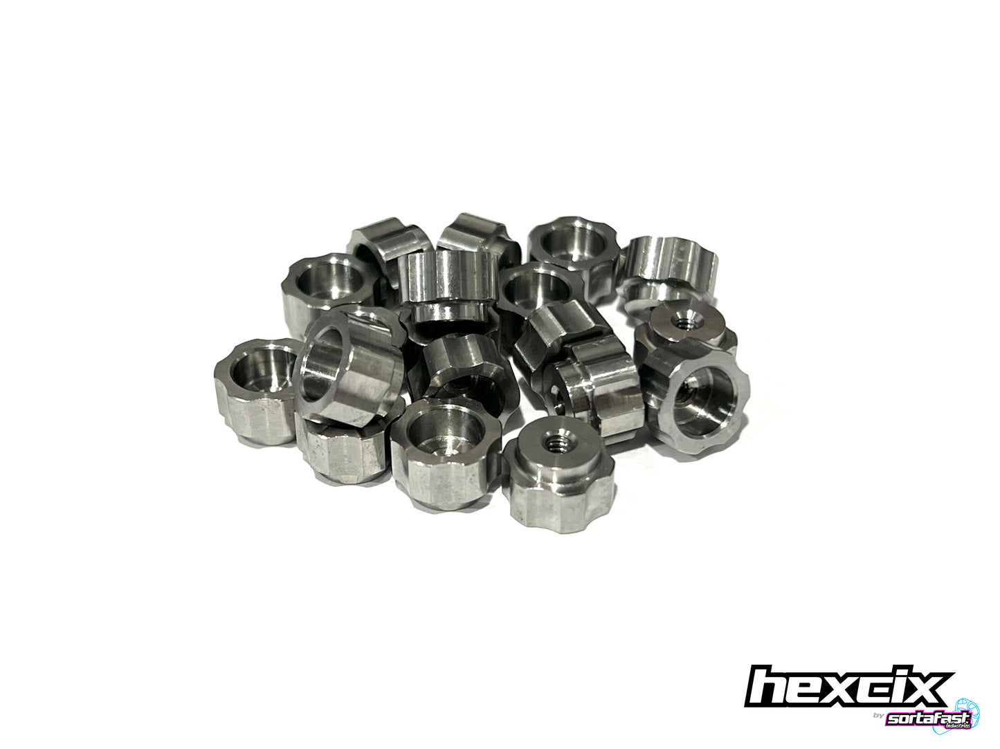 Sortafast Hexcix Titanium Setup Nuts (4-40) 2pc
