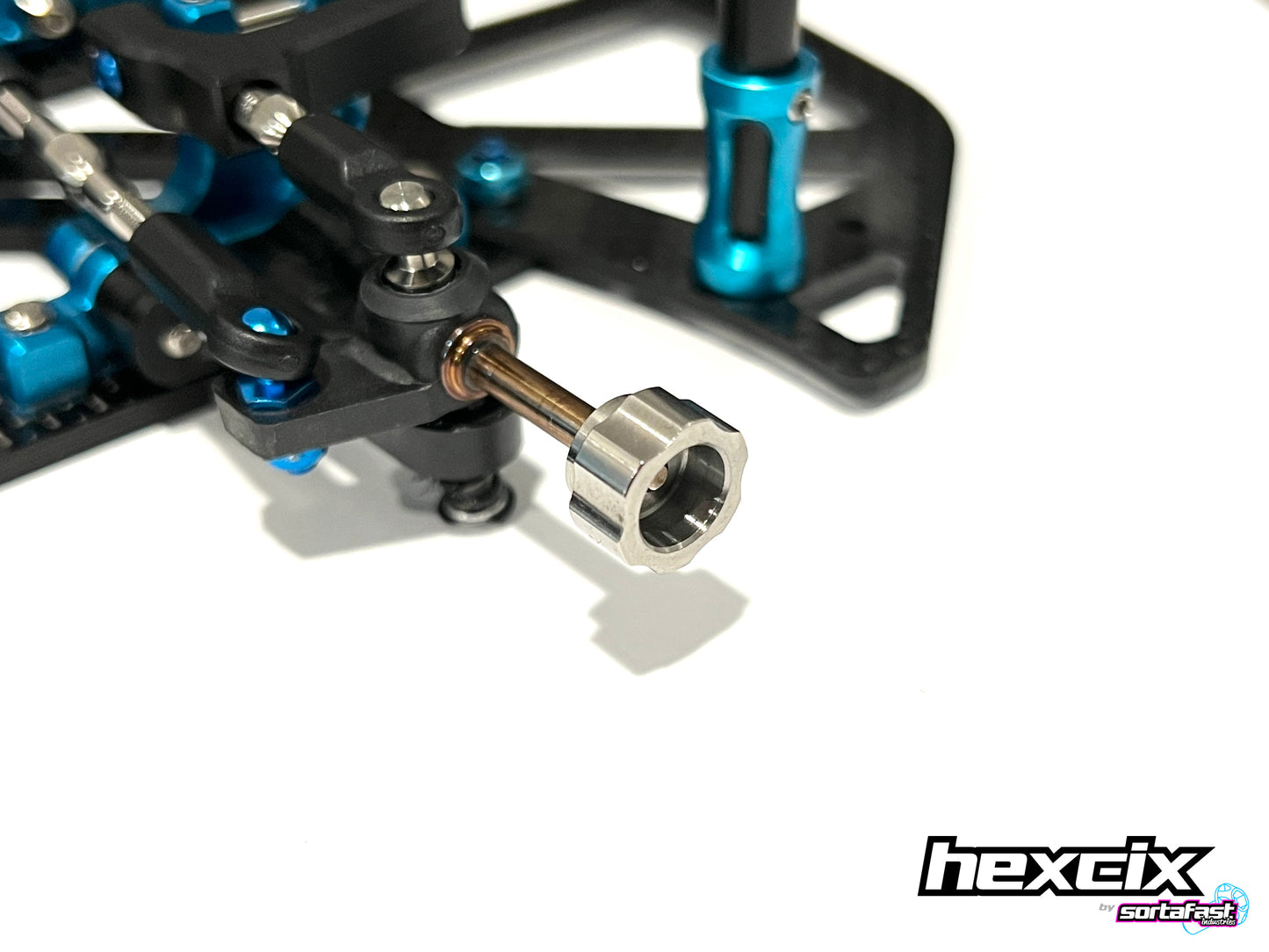 Sortafast Hexcix Titanium Setup Nuts (4-40) 2pc