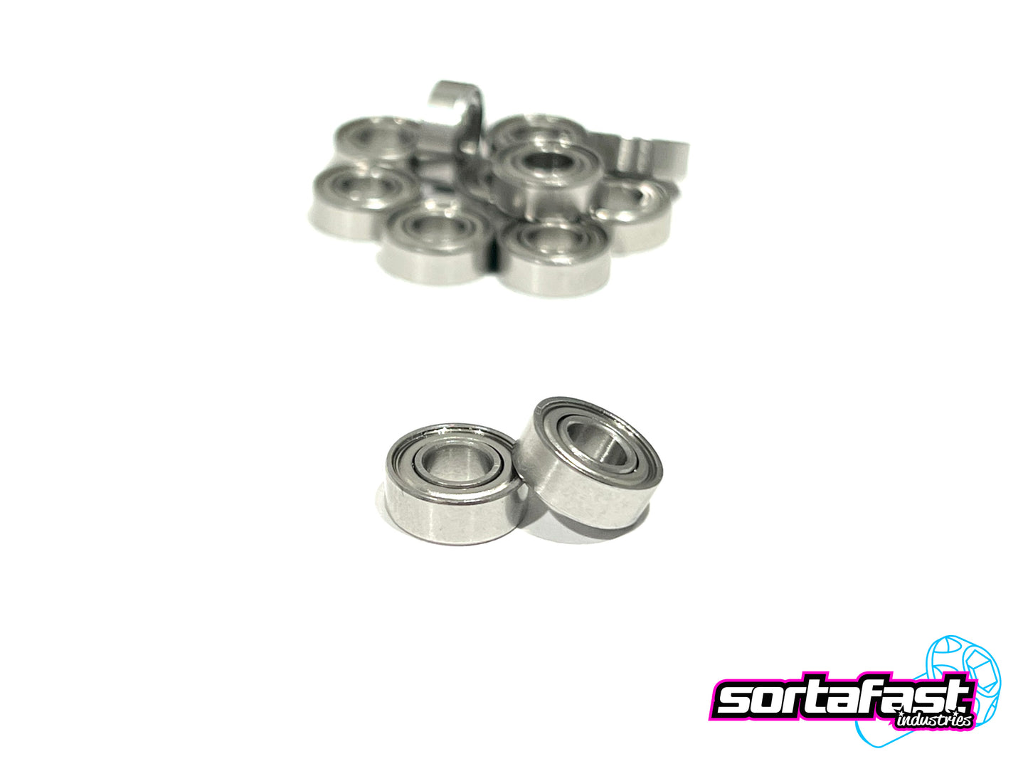 Sortafast Hybrid Ceramic Bearings - 5x11x4 Non Flanged (2pk)