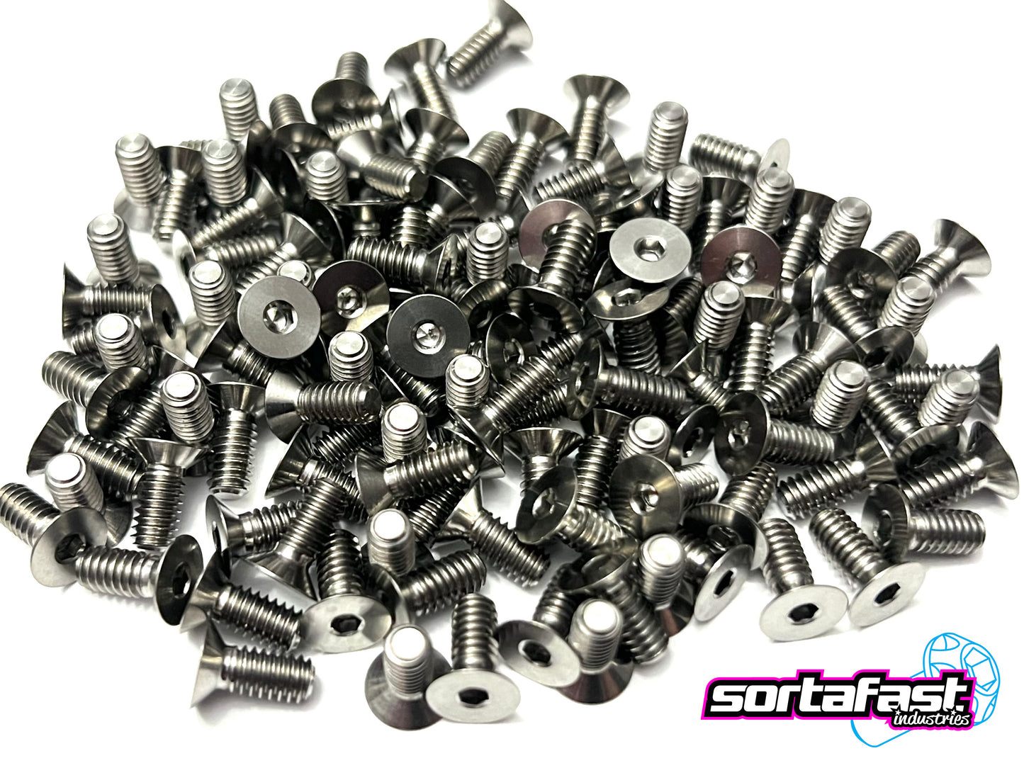 Sortafast Titanium Screws - 100° Countersunk Head - 4pk (Standard)