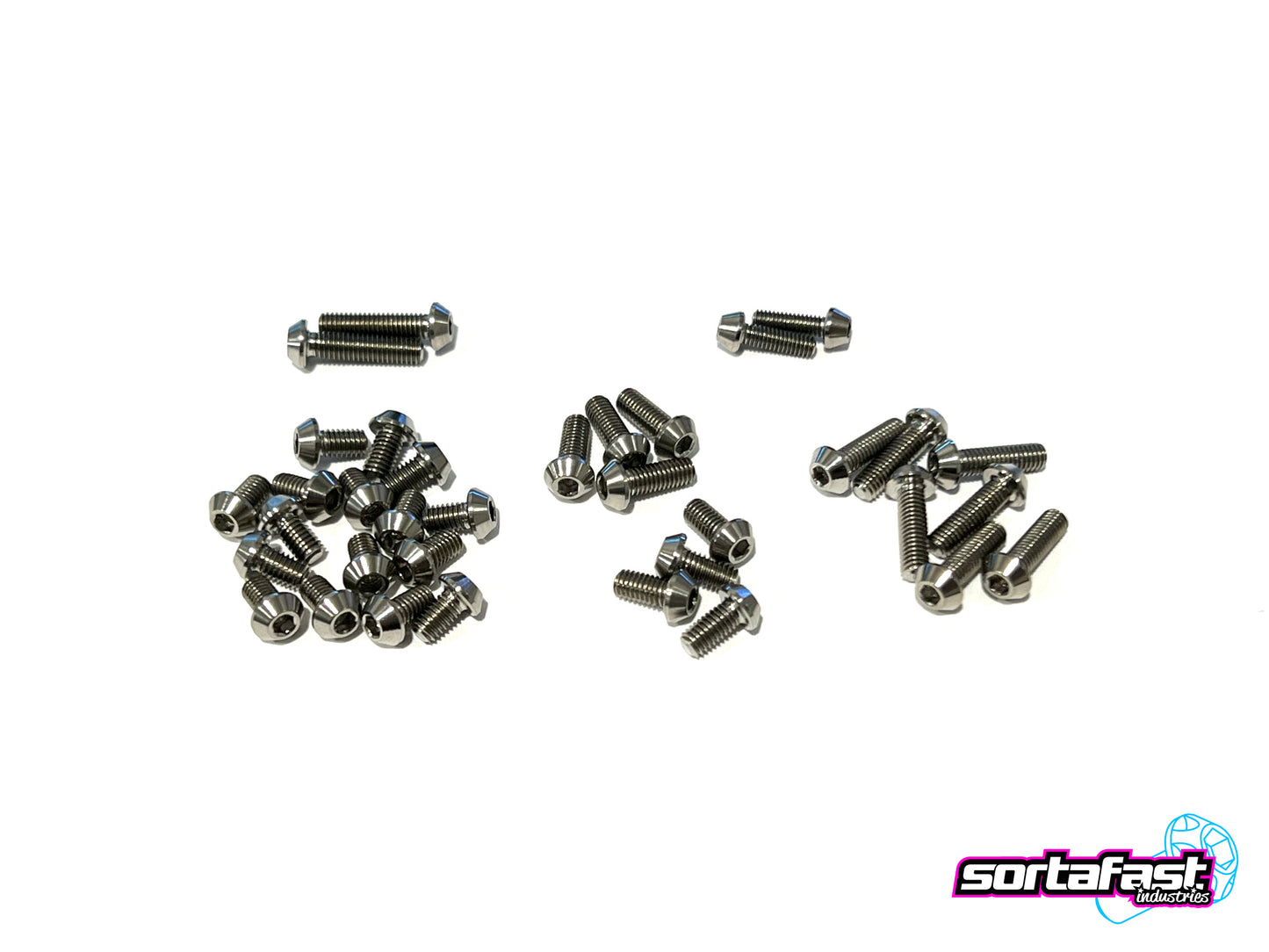 Sortafast Titanium Screw Kit - Awesomatix A12 Topside (Regular button head)