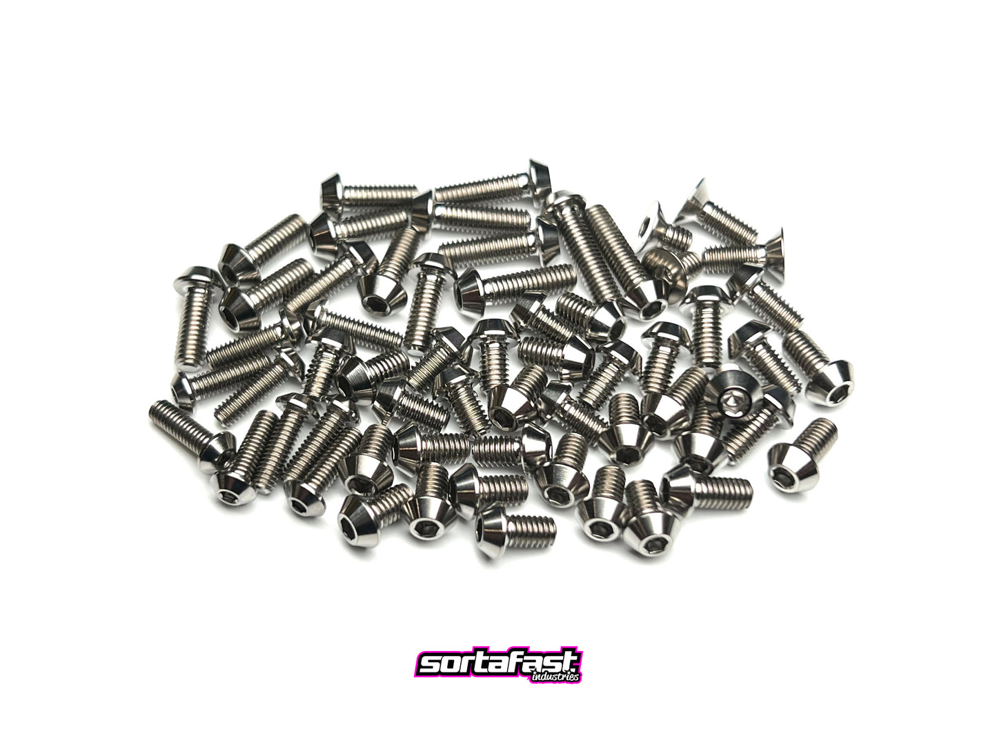 Sortafast Titanium Topside Screw Kit - Awesomatix A800RR - Button Head - Natural Finish