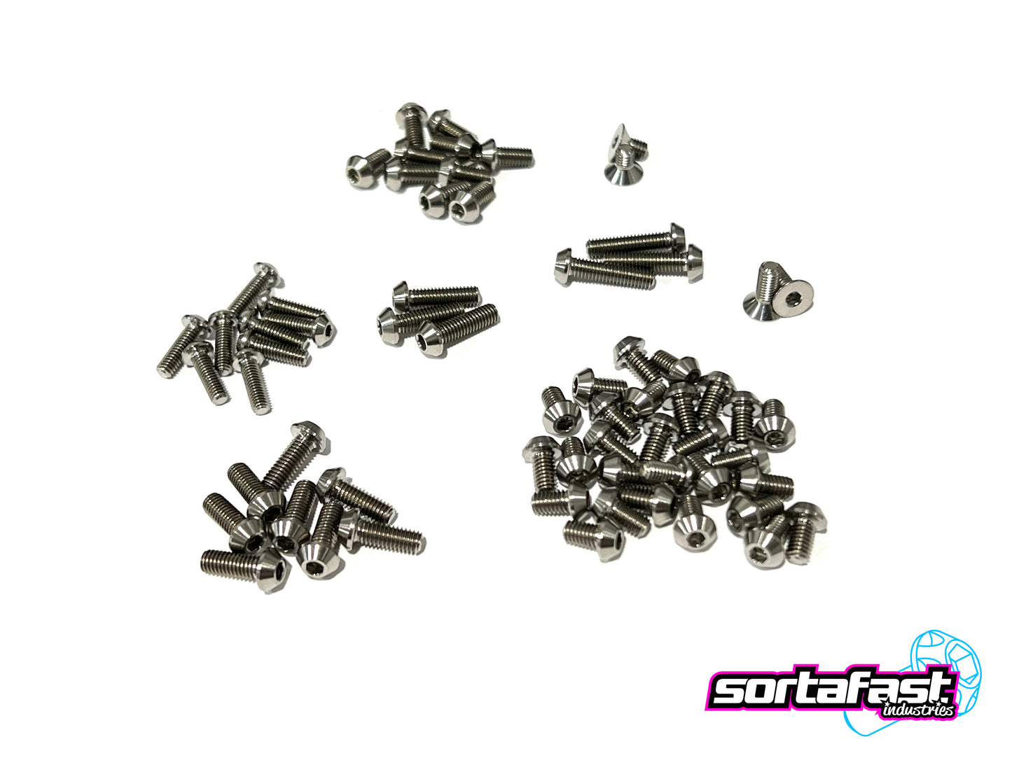 Sortafast Titanium Topside Screw Kit - Awesomatix A800R - Button Head - Natural Finish