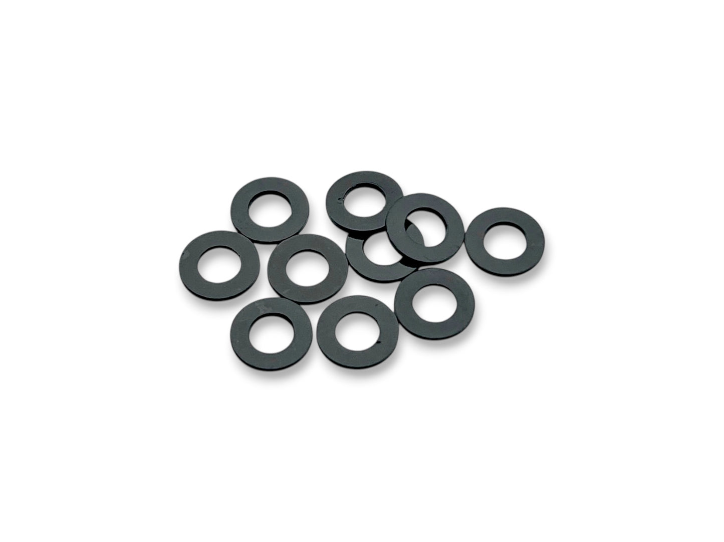 Sortafast 3x6x0.5mm shims, Black 10 pack. For RC setup changes.