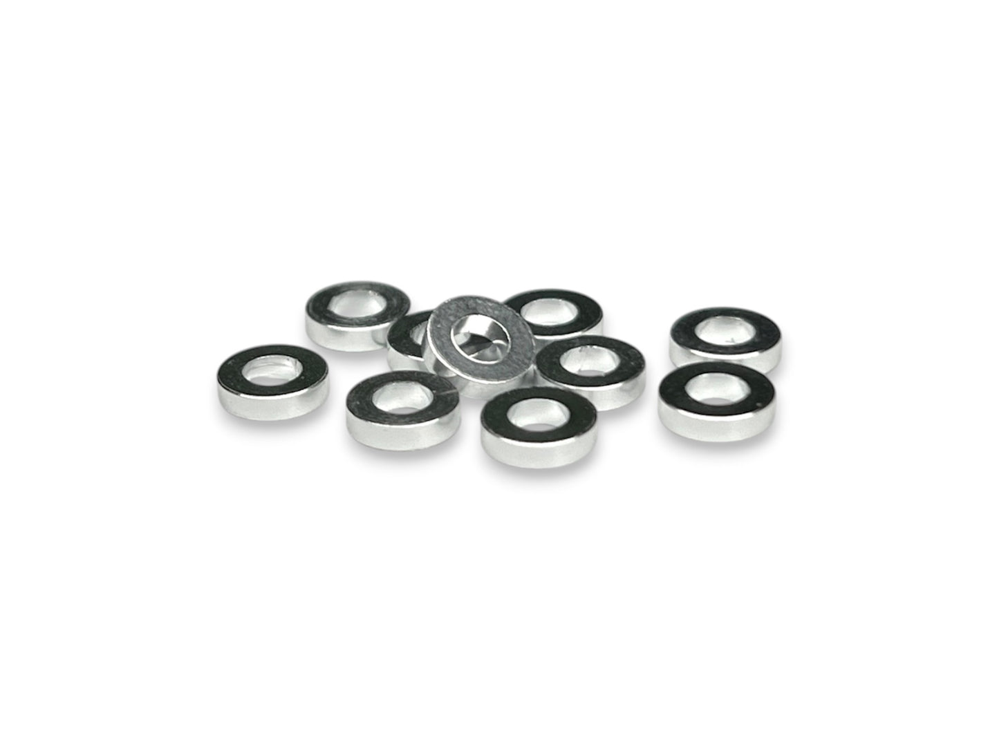 3 × 6 × 1.5 mm Aluminum Shims – Natural Silver (10pc) | Sortafast