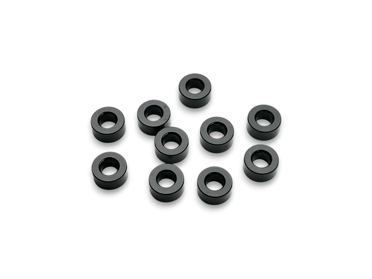 3x6x3mm black aluminum shims - 10pk