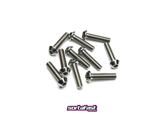 3x12 titanium button head - 10pc