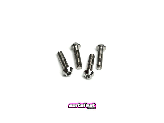 Sortafast titanium button head - 3x12 4pk