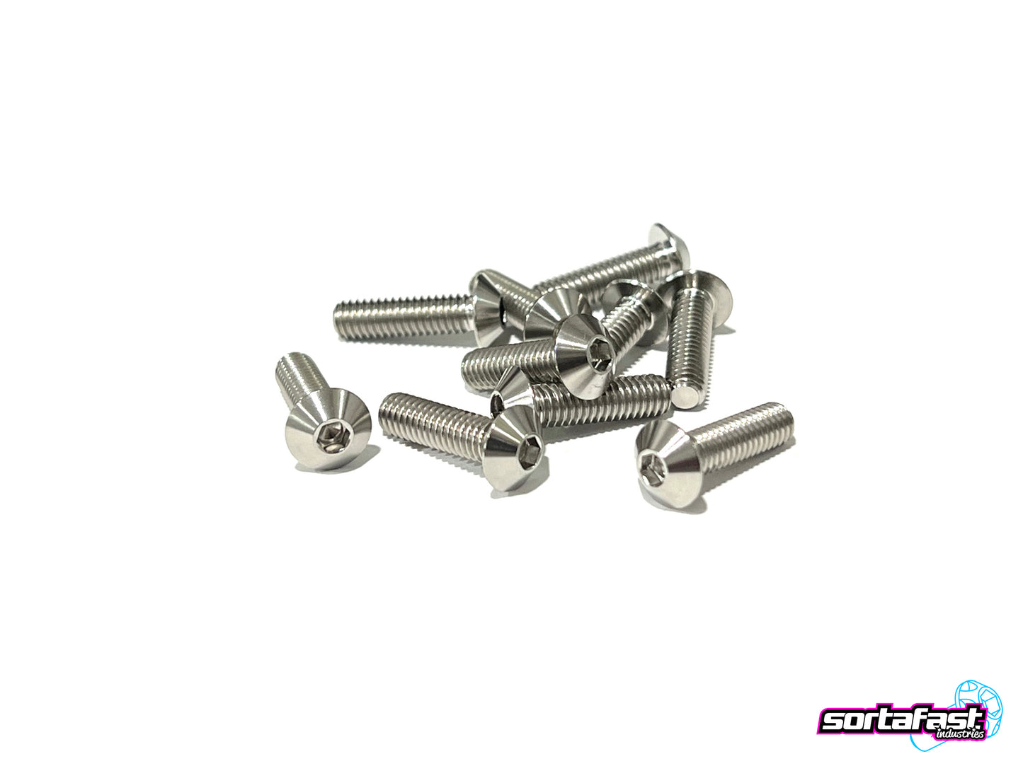 Sortafast Titanium Screws - Button Head - 10pk (M4)