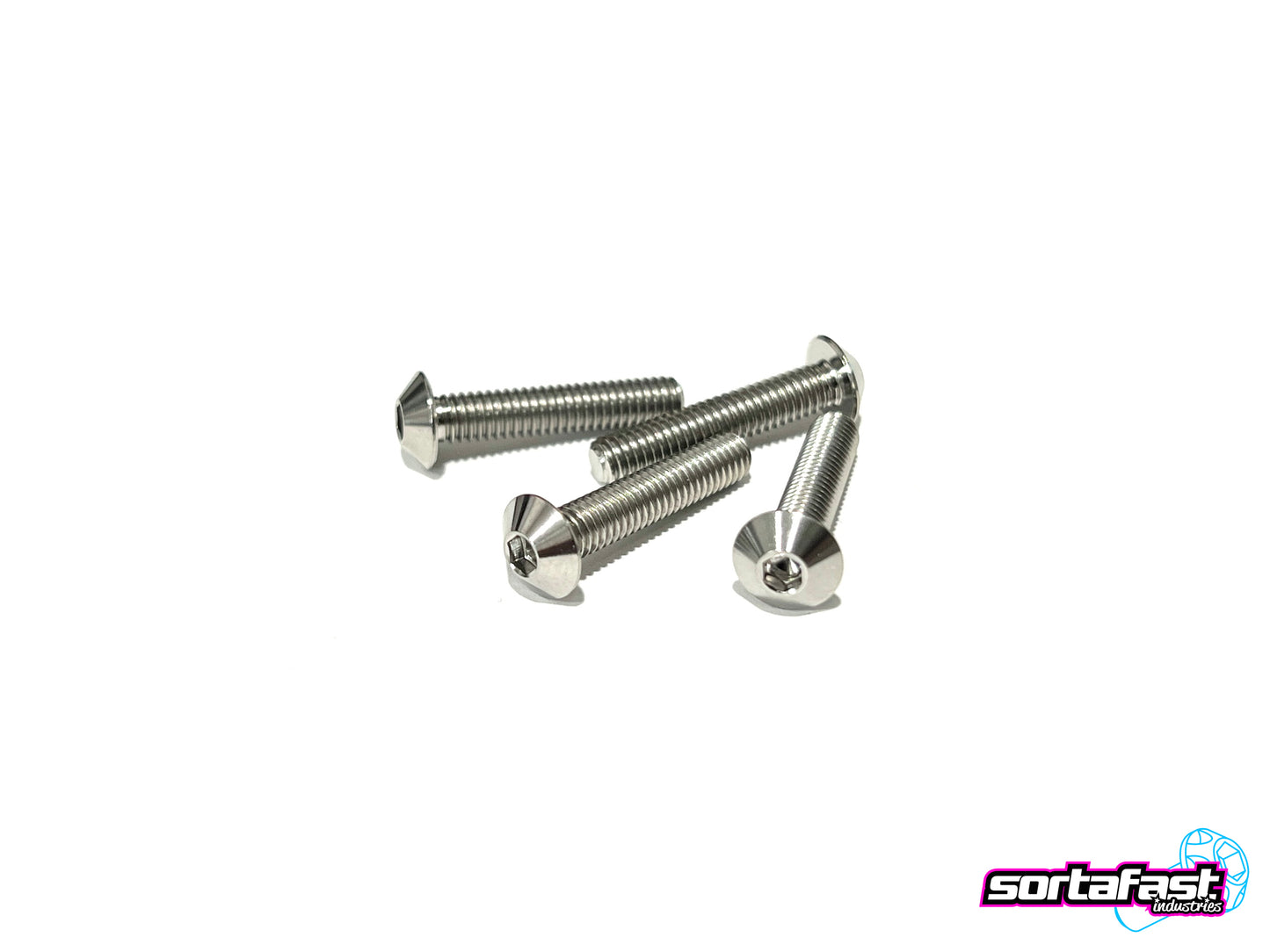 Sortafast Titanium Screws - Button Head - 4pk (M4)