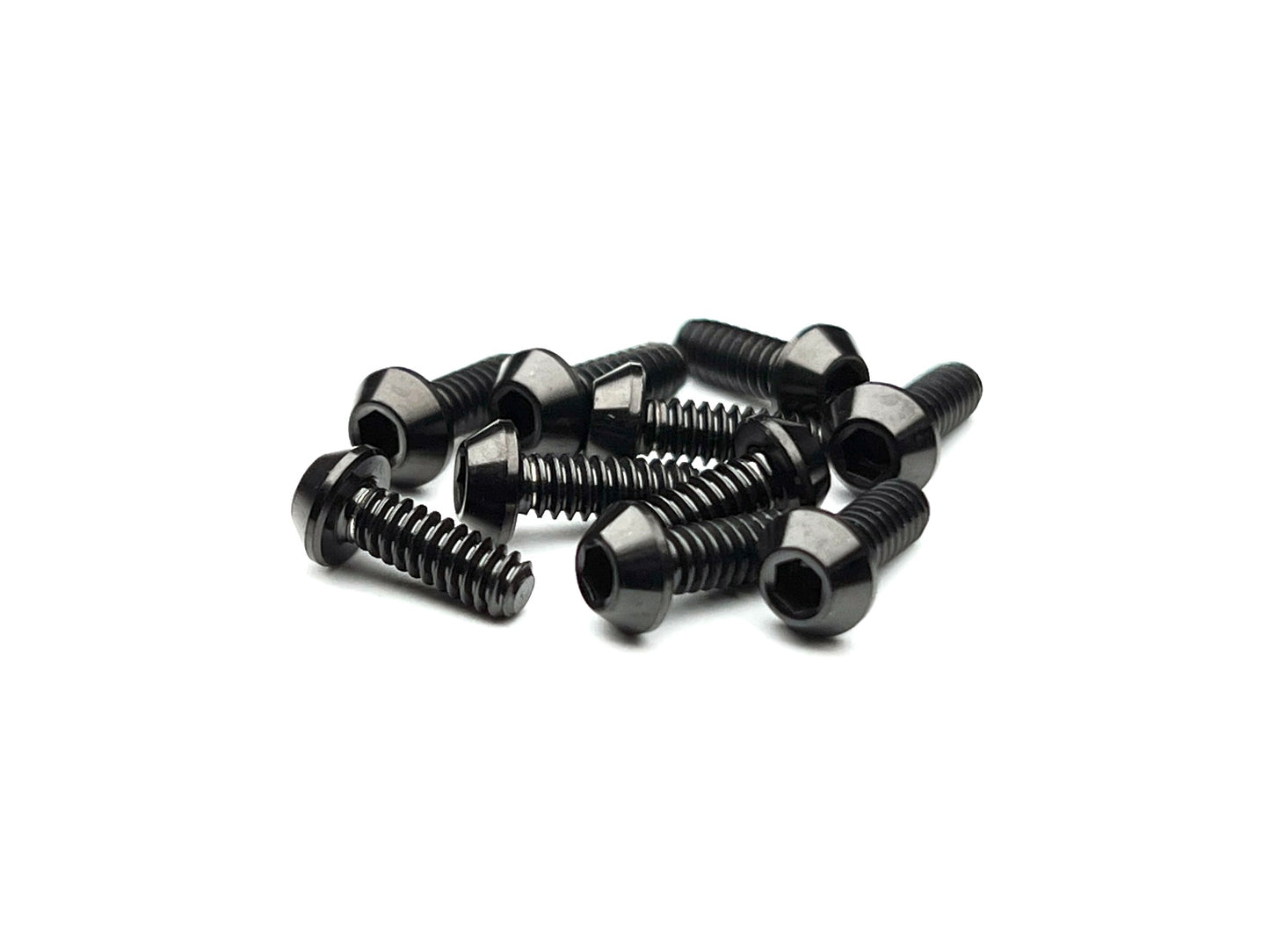 Sortafast standard thread button head screws - Black titanium 4-40 thread - 10pk