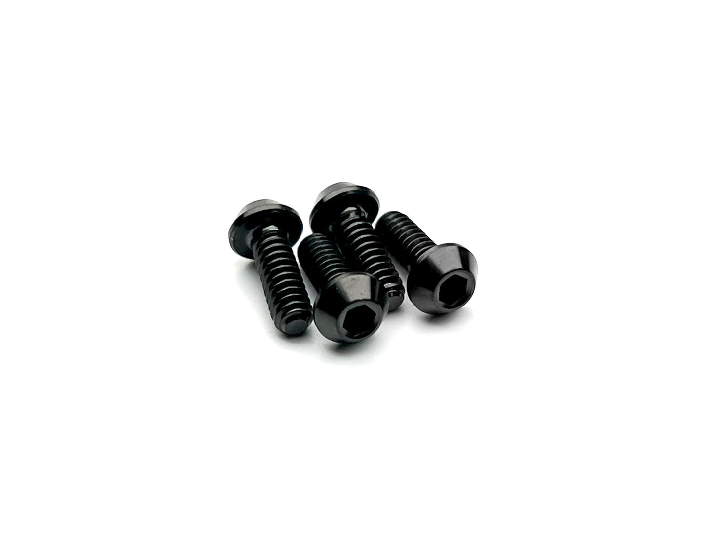 Sortafast Standard Thread Titanium Screws - Button Head - Black - 4pk (4-40)