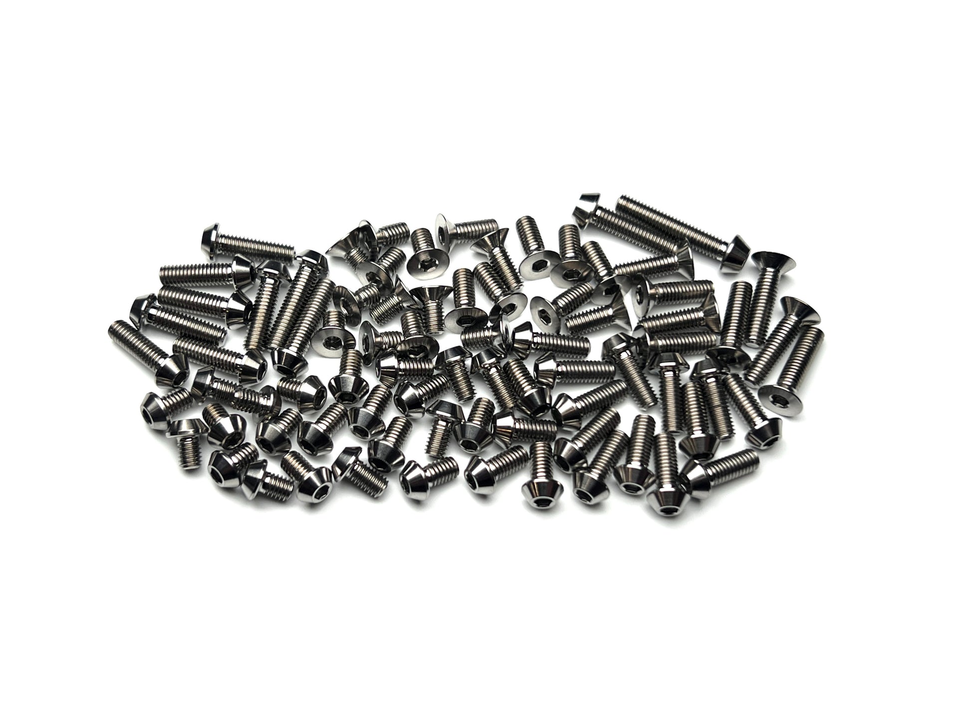 Sortafast 78pc titanium screw kit - Mugen MTC3, shown on a white background