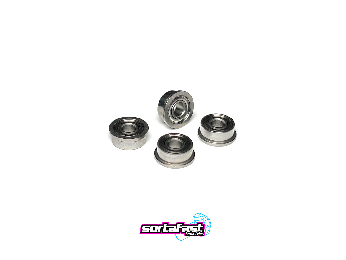 Sortafast 1/8x5/16x9/64 hybrid ceramic flanged bearings (4-pack)