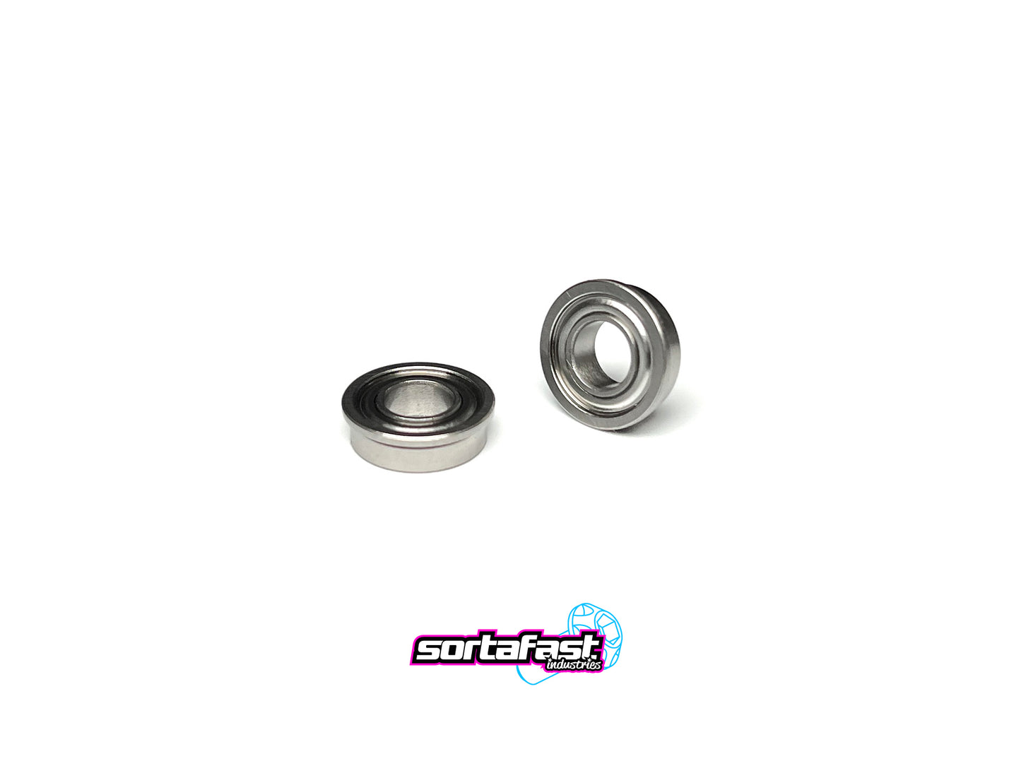 Sortafast flanged 3/16x3/8x1/8 ceramic hybrid bearings.