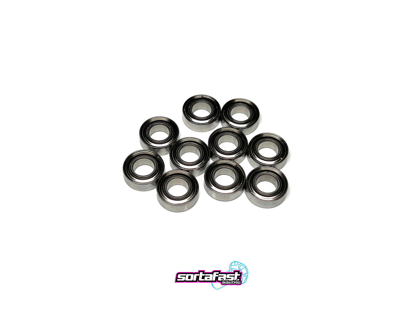 Sortafast Hybrid Ceramic Bearings - 3/16x3/8x1/8 Non Flanged - (10pk)