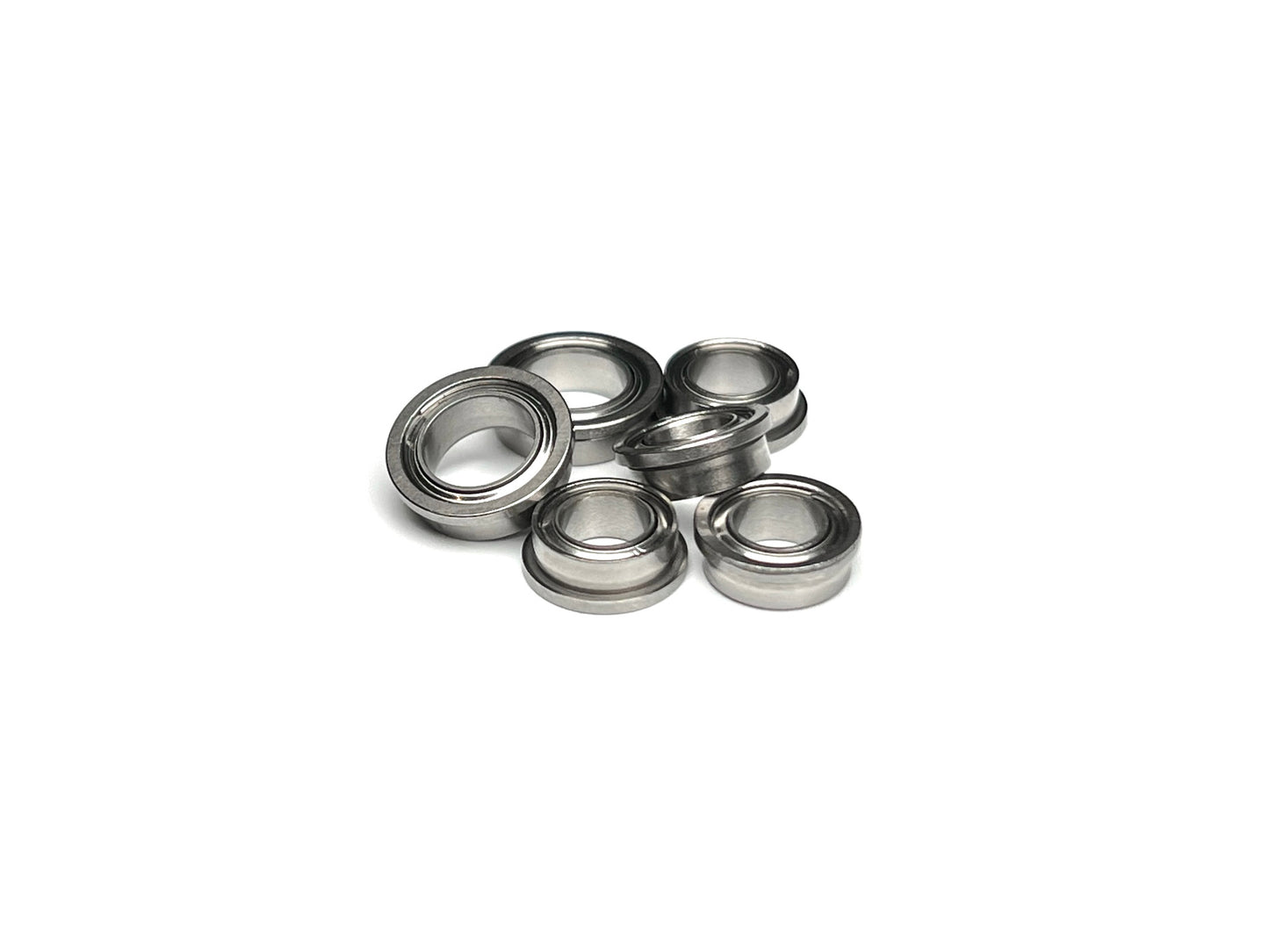 Sortafast hybrid ceramic bearing set for 3/16 inch front axles – 6-piece RC pan car set shown on white background