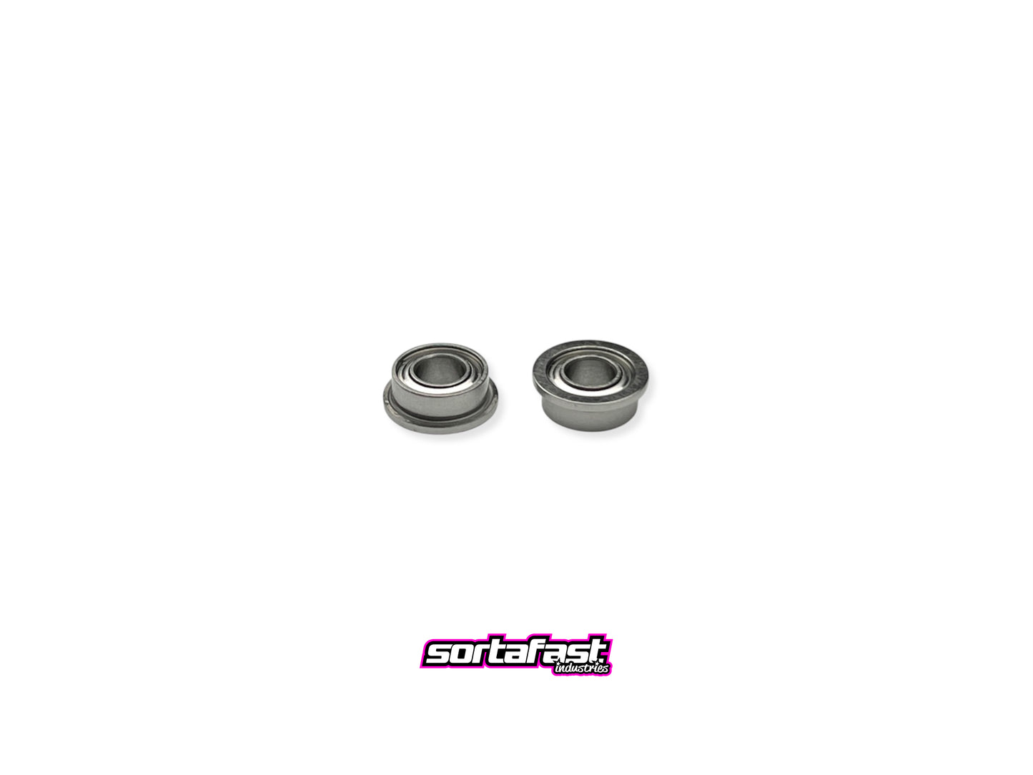 Sortafast 3x6x2.5mm hybrid ceramic bearings – pair shown on white background with sortafast logo