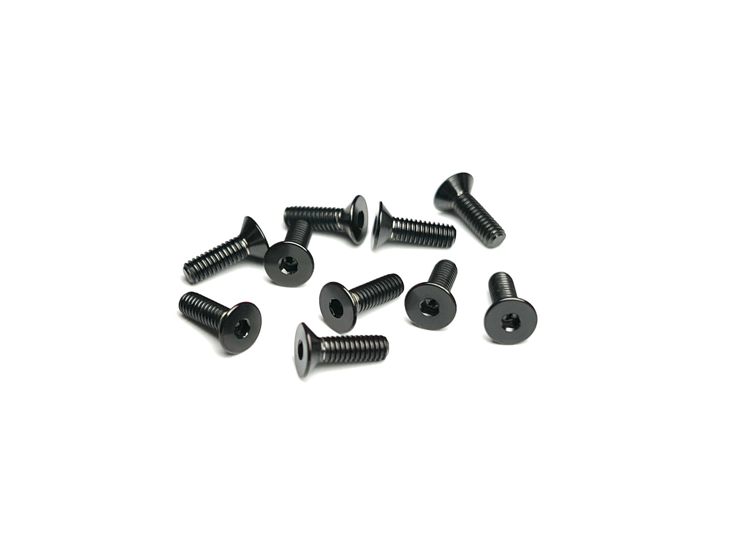 Sortafast Titanium Screws - Countersunk Head - Black - 10pk (M2.5)