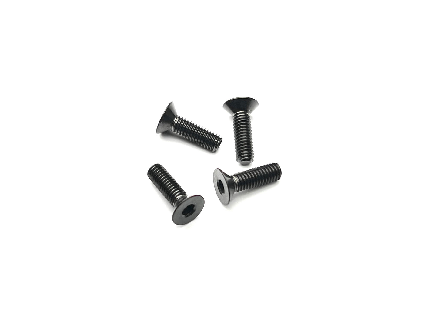 Sortafast black coated titanium M3 countersunk screws - 4pk