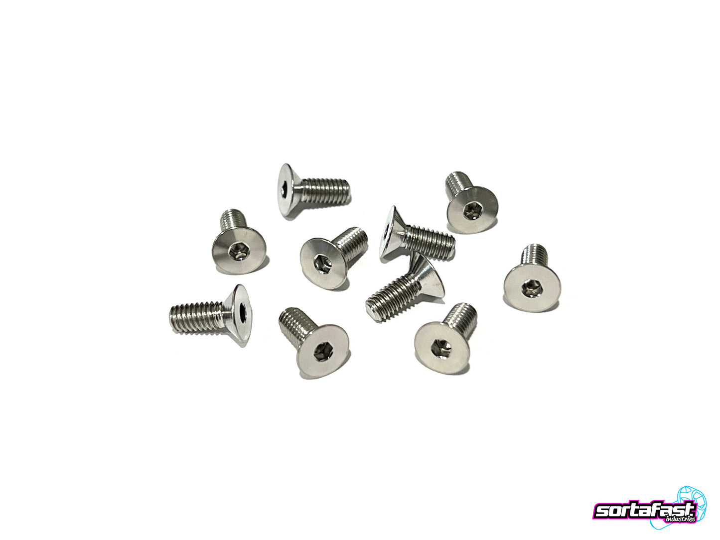 Sortafast Titanium Screws - Countersunk Head - 10pk (M4)