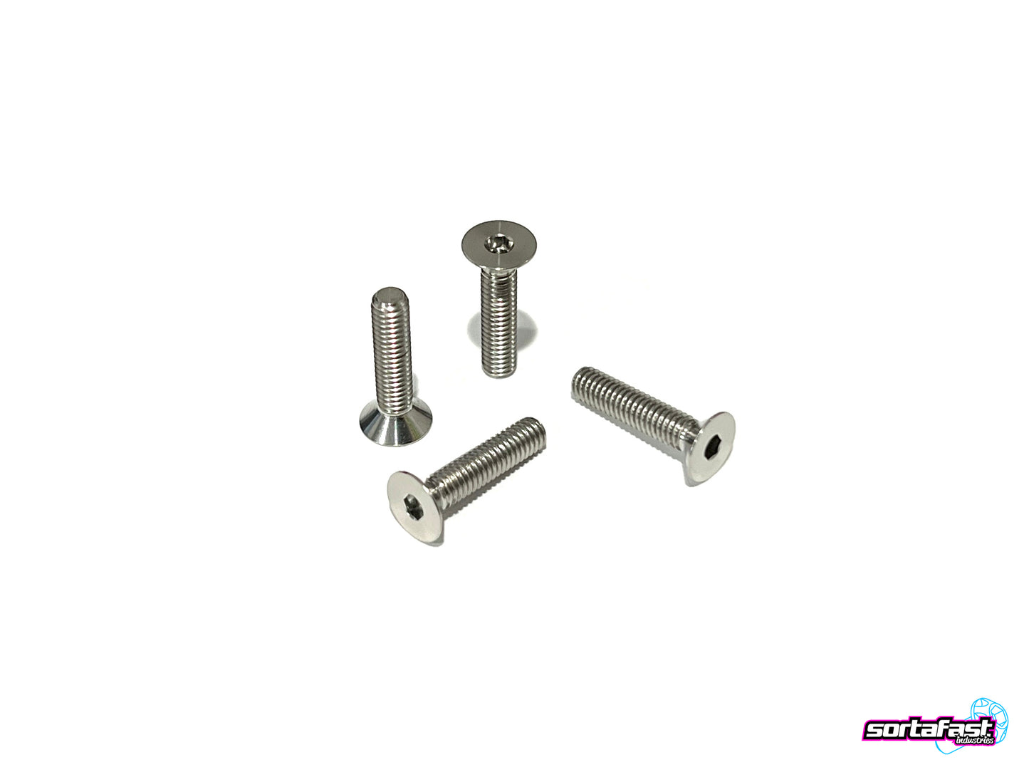 Sortafast Titanium Screws - Countersunk Head - 4pk (M4)