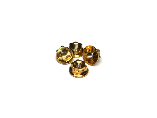 Hexcix M4 titanium wheel nuts - Gold