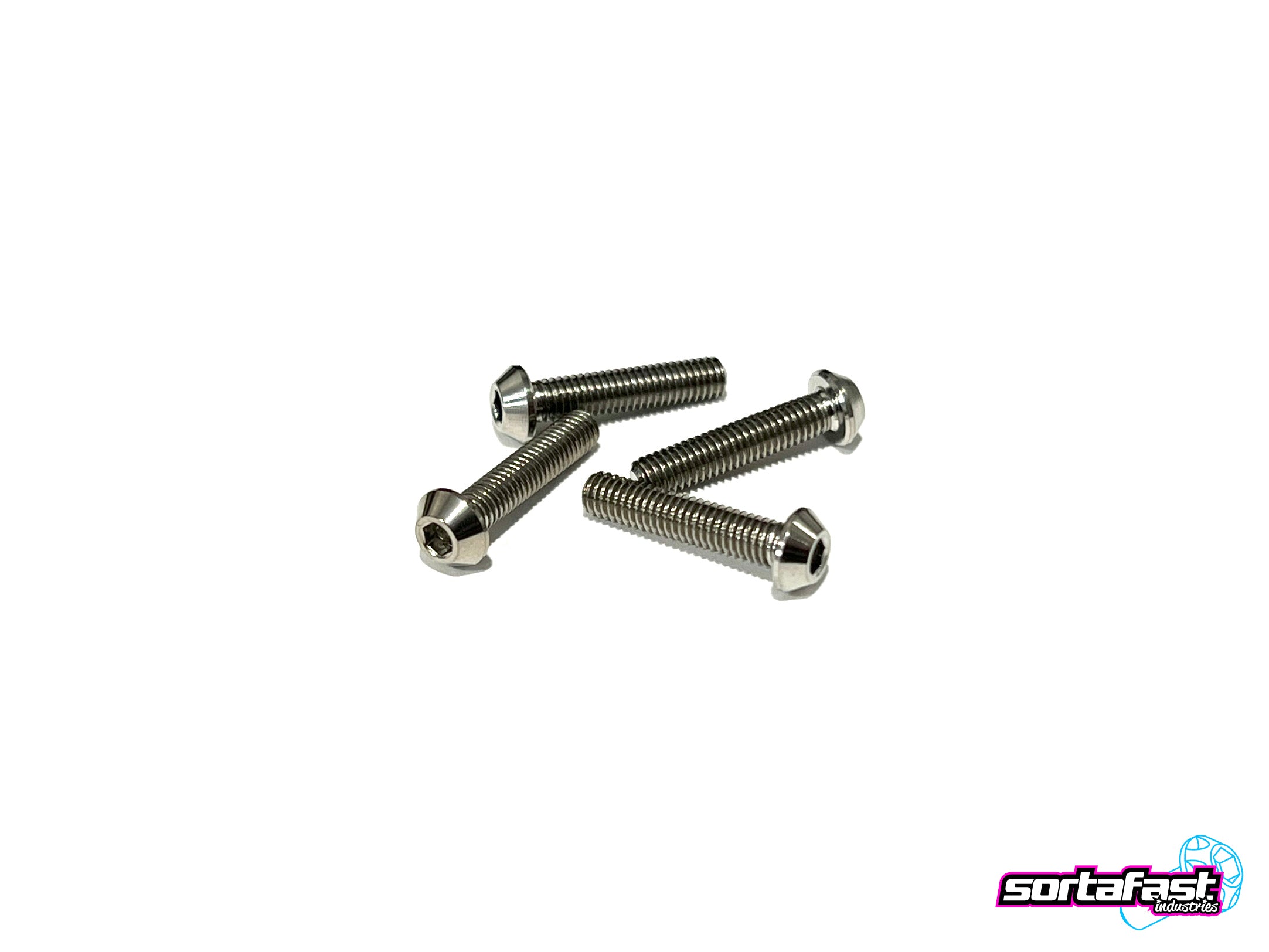 Sortafast Titanium Screws - Button Head - 4pk (Metric)