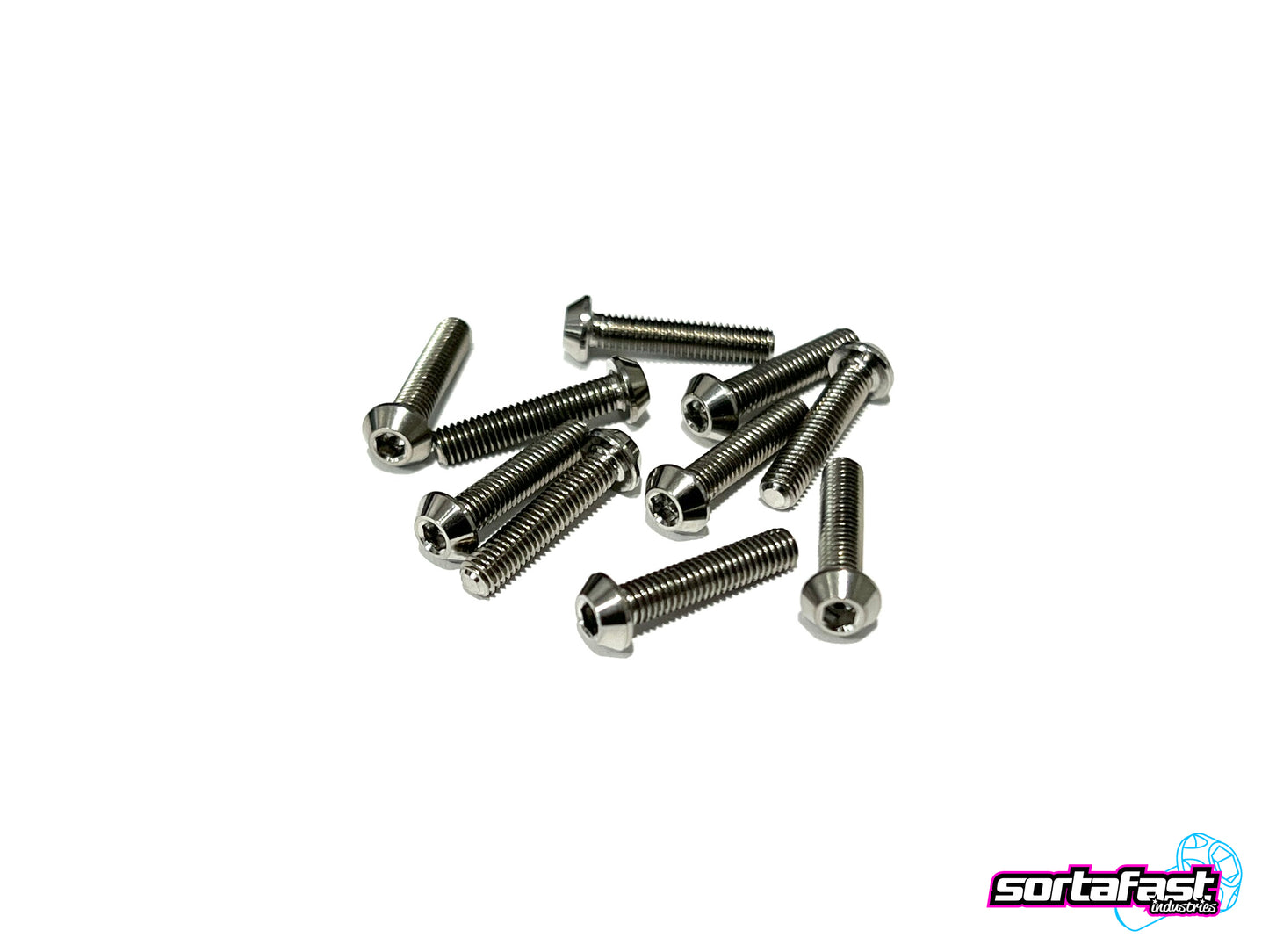 Sortafast Titanium Screws - Button Head - 10pk (Metric)