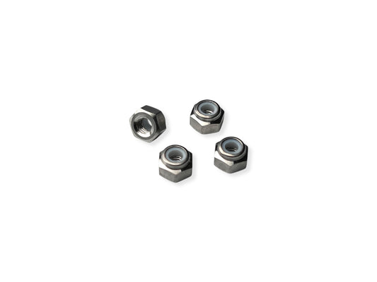 Sortafast Titanium Locknuts - M3 - Natural Finish (4pc)