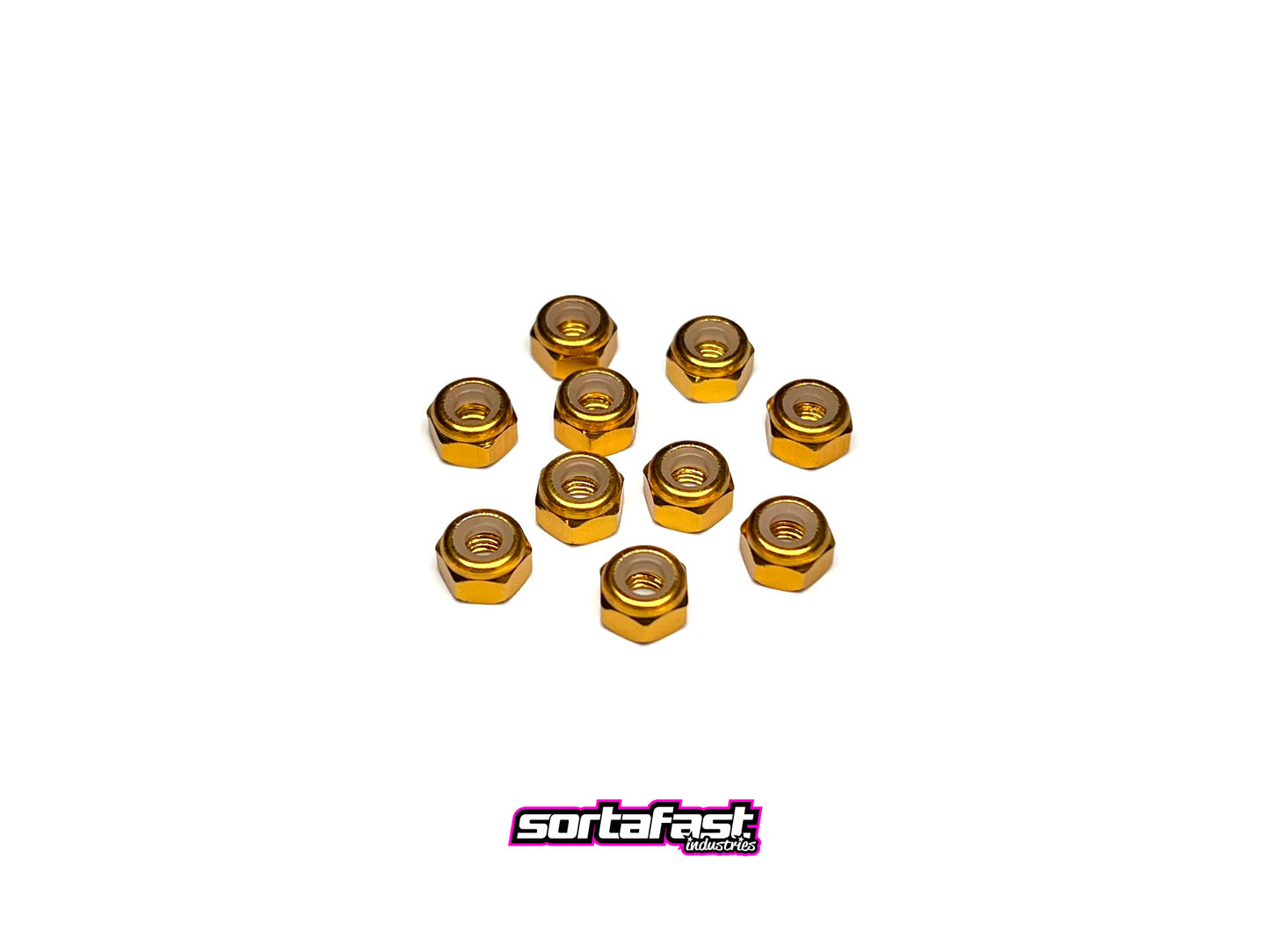 Sortafast Aluminum Locknut - M3 - Gold