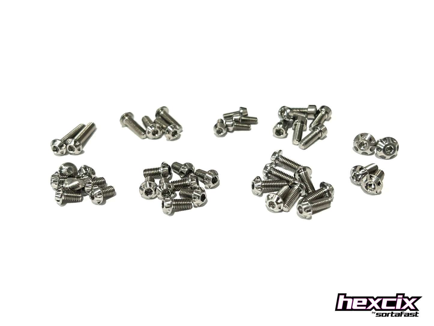 Sortafast Titanium Topside Screw Kit - CRC MetriCKs - Hexcix Edition