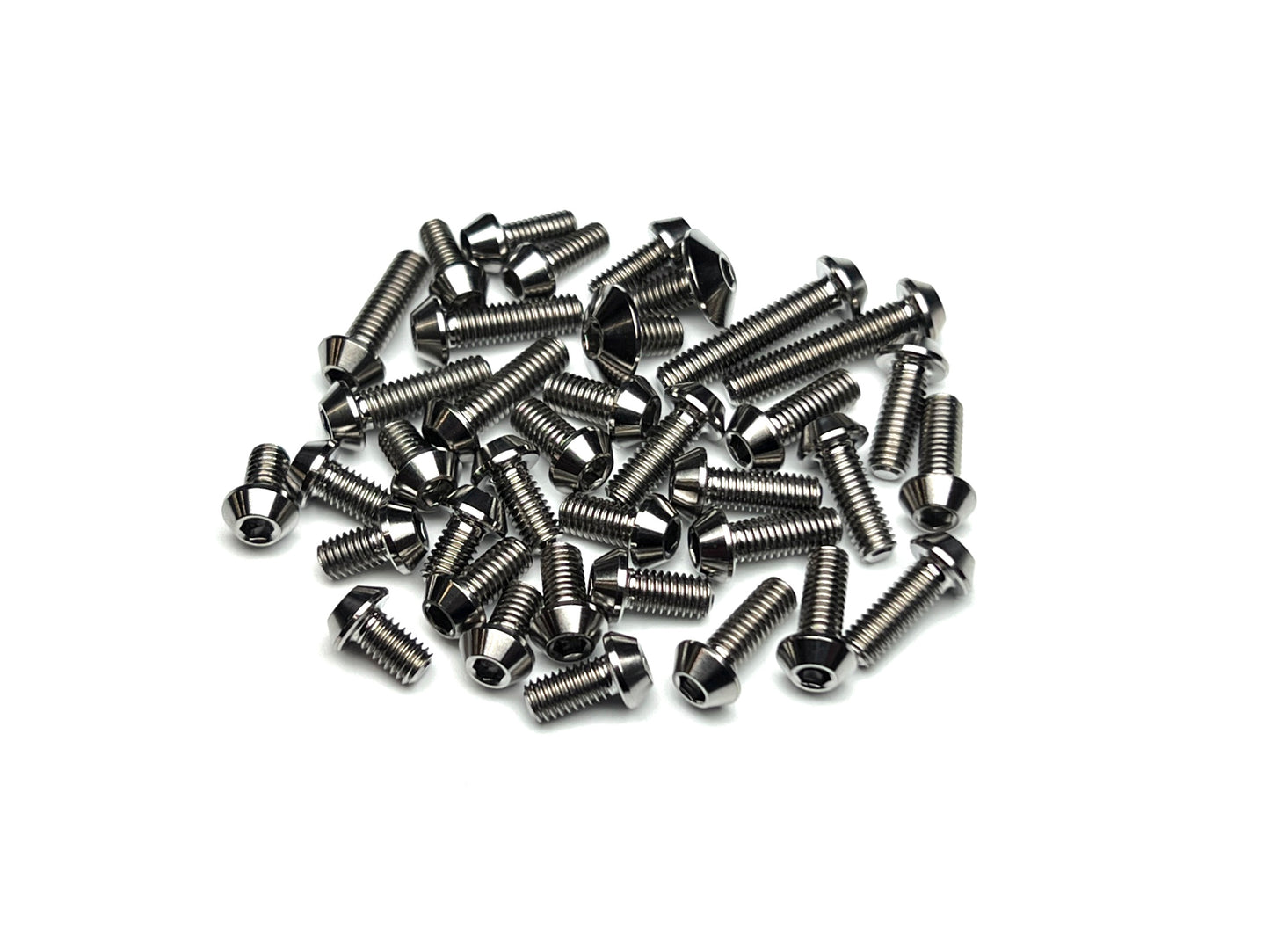 Sortafast Titanium Topside Screw Kit – CRC MetriCKs (37pc), precision-machined Grade 5 titanium screws on white background.