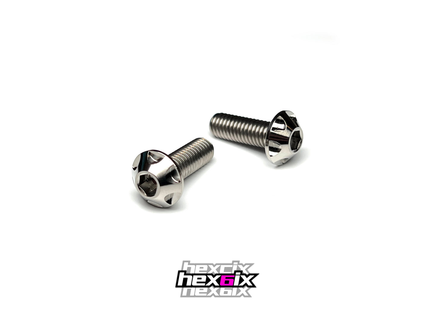 Sortafast Titanium Screws - Hexcix License Plate Bolts - 2pk