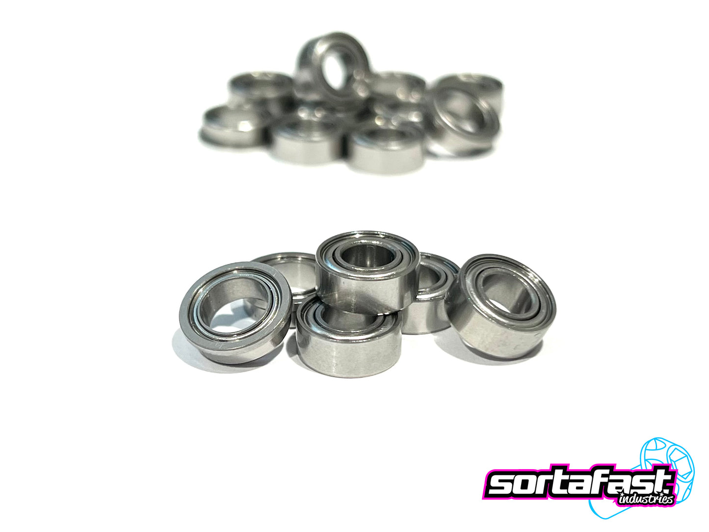 Sortafast Hybrid Ceramic Bearing Set - Pan Car / F1 5mm Front Axle (6pc)