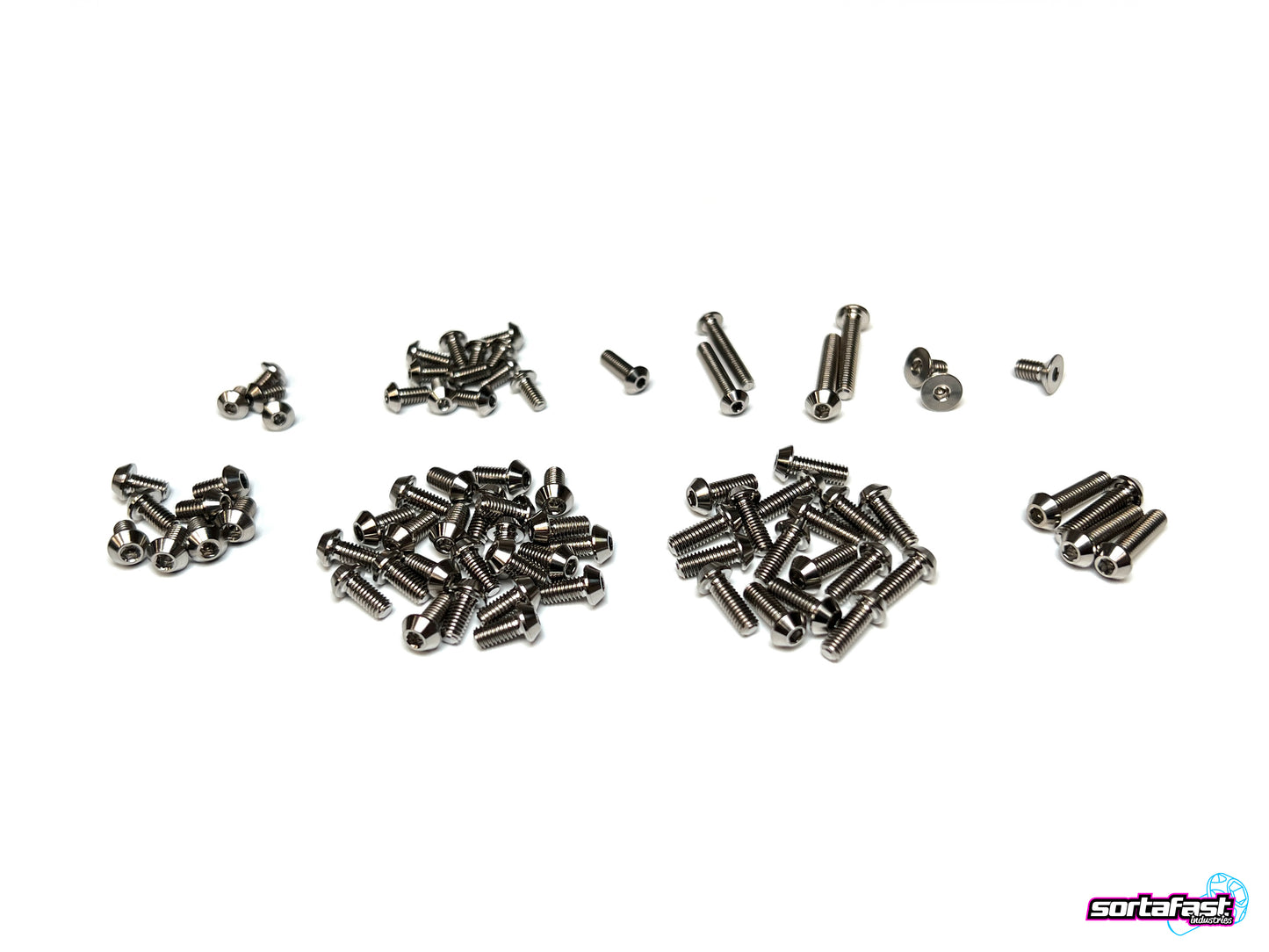 Sortafast Titanium Topside Screw Kit - RC Maker SP1 - Button Head