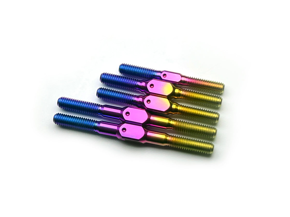 Sortafast titanium turnbuckle kit for XRAY X4 - Hyper Berry finish - 5pc for Xray RC touring car