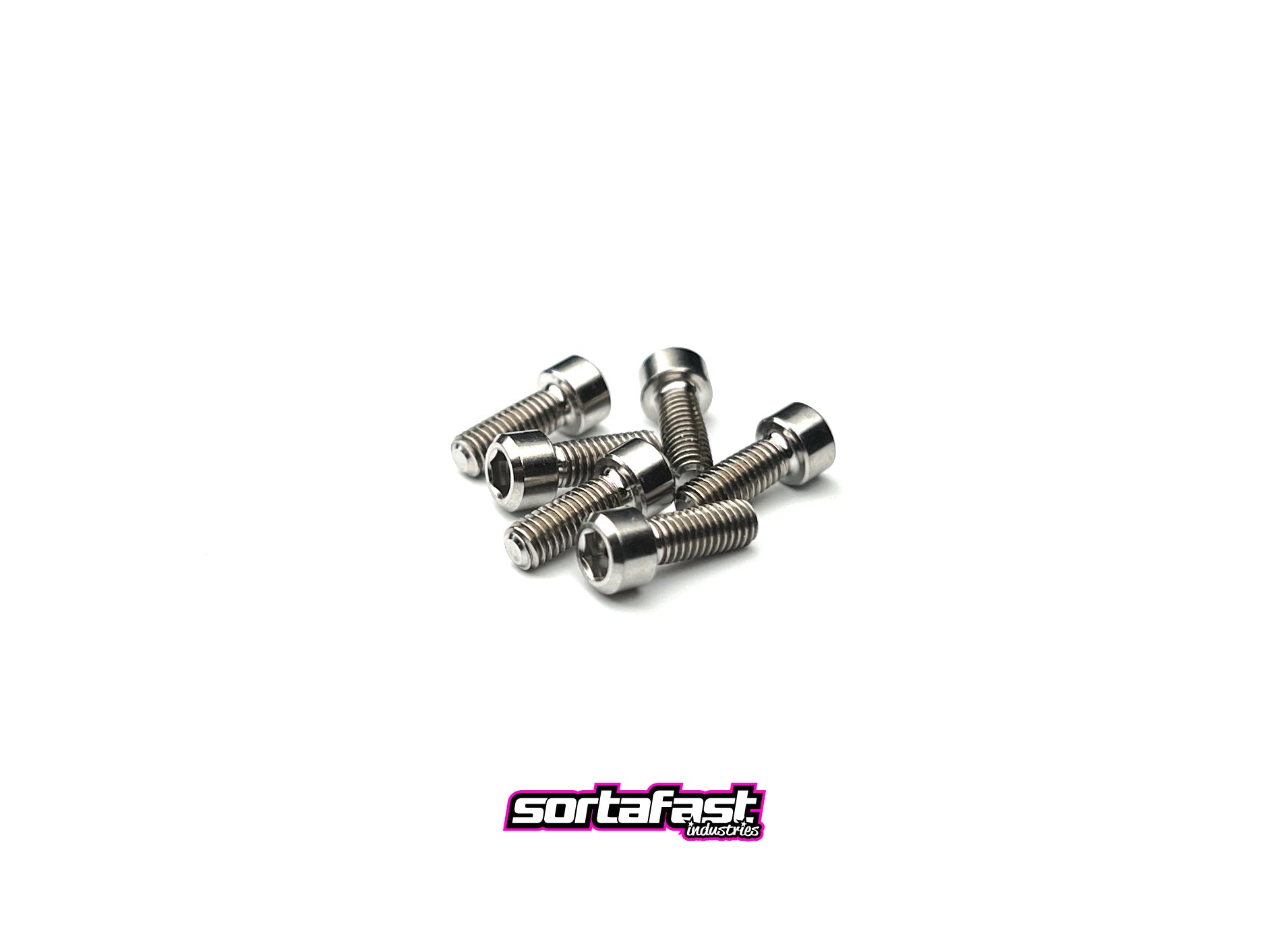 Titanium pan car wheel screws - 6pcs