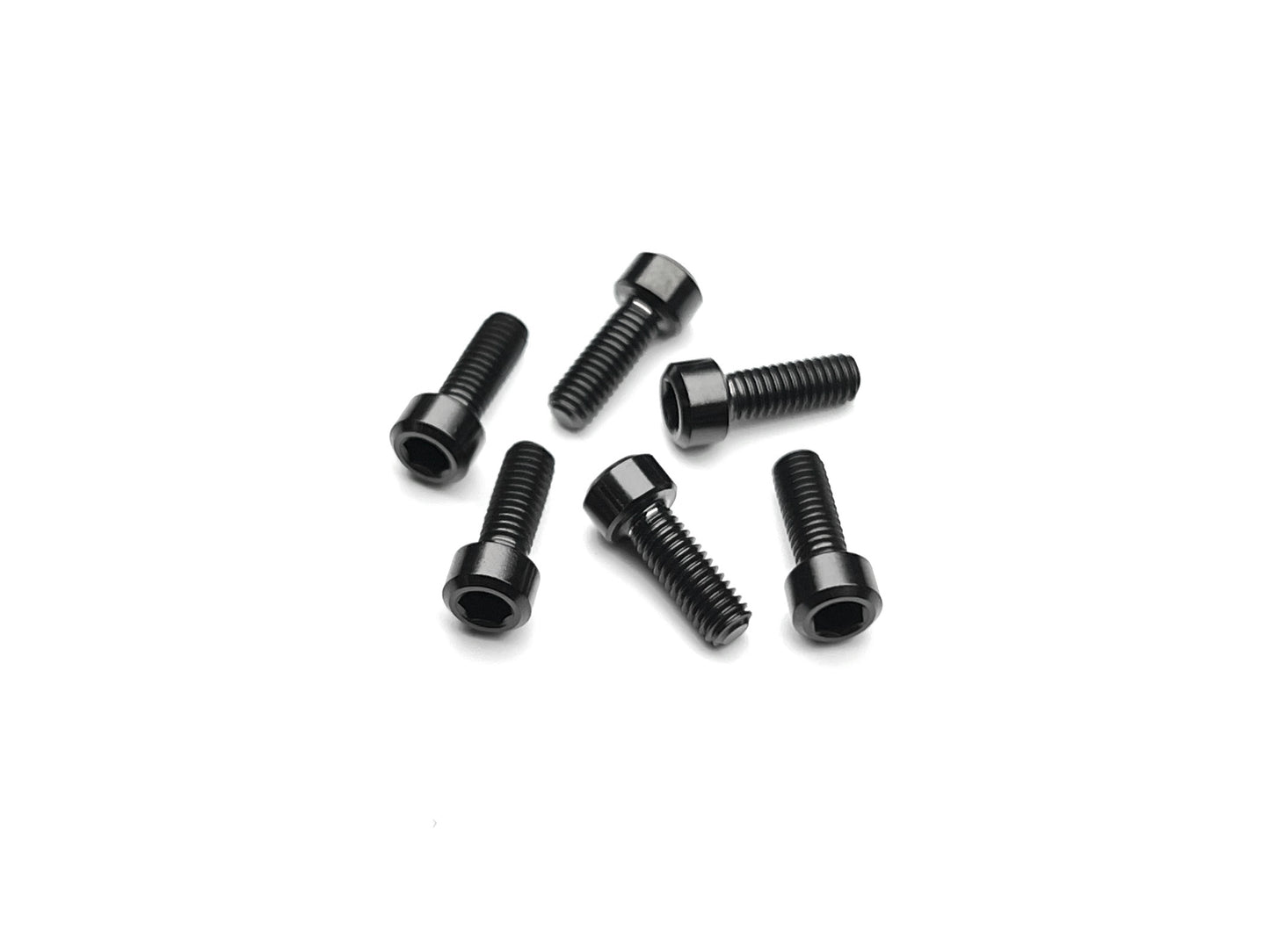 Sortafast Titanium Screws - Pan Car Rear Wheel - Black - 6pk (M3)