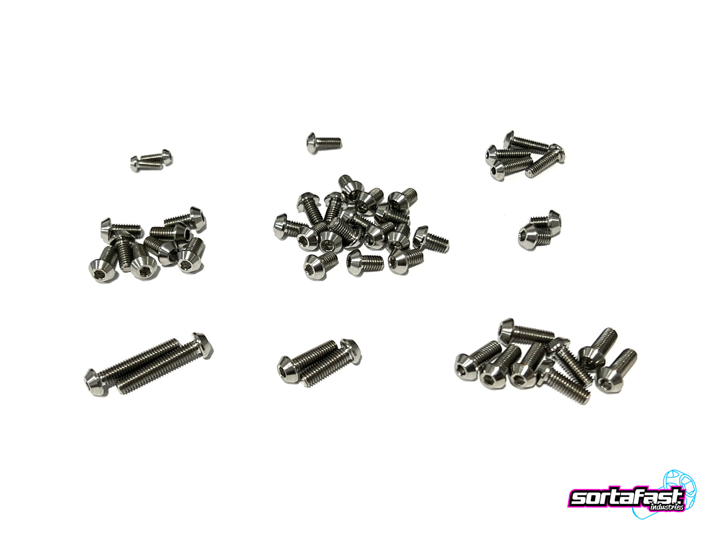 Sortafast Titanium Topside Screw Kit - XRAY X12 '24 - Button Head