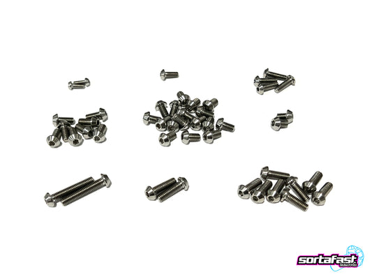 Sortafast Titanium Screw Kit - XRAY X12 '24 Topside - Button Head